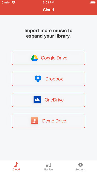 Emulate iPhone app Cloud Music Player Online using MyAndroid