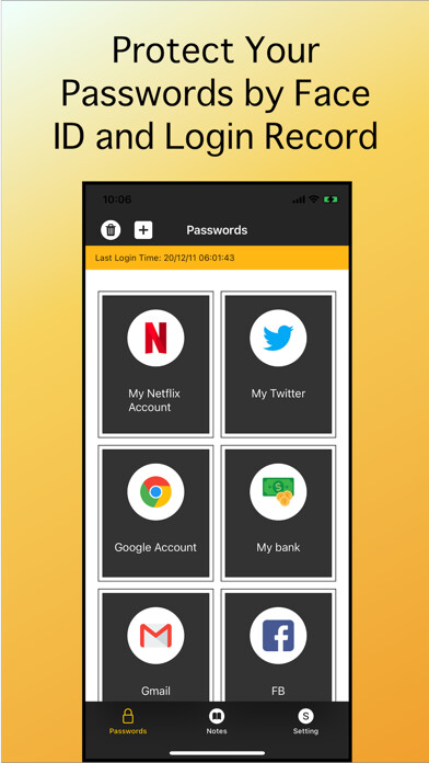 Emulate iPhone app Cloud Password Manager using MyAndroid