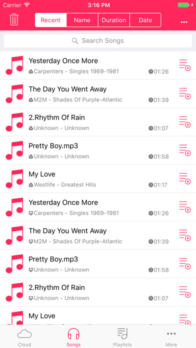 Emulate iPhone app Cloud Songs - Free Music Album & Playlists Manager using MyAndroid Emulate iPhone app Cloud Songs - Free Music Album & Playlists Manager using MyAndroid