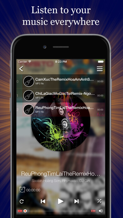 Emulate iPhone app Cloud The Music Free using MyAndroid
