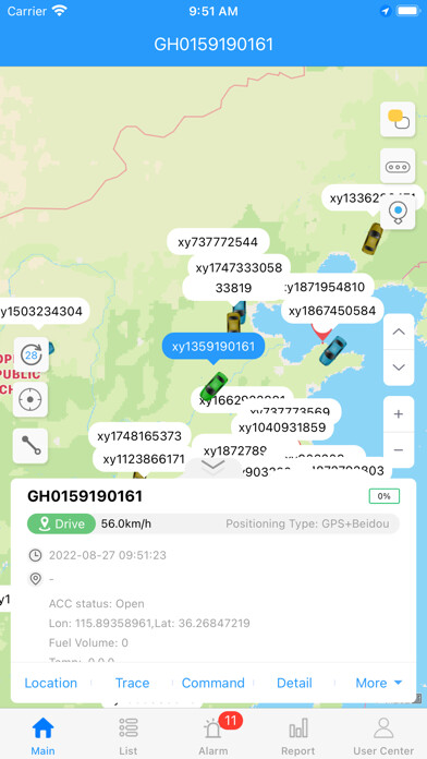 Emulate iPhone app Cloud Tracking using MyAndroid