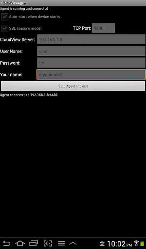 Run android online APK CloudViewNMS Agent from MyAndroid or emulate CloudViewNMS Agent using MyAndroid