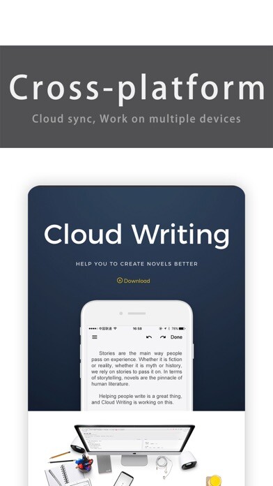 Emulate iPhone app Cloud Writing using MyAndroid
