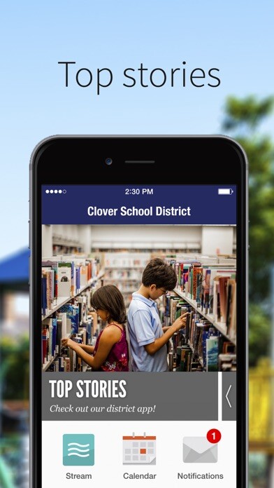 Emulate iPhone app Clover School District using MyAndroid