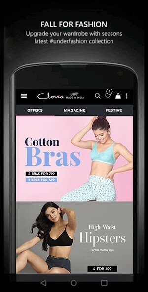 Run android online APK Clovia App - Shop Lingerie, Nightwear  Activewear from MyAndroid or emulate Clovia App - Shop Lingerie, Nightwear  Activewear using MyAndroid