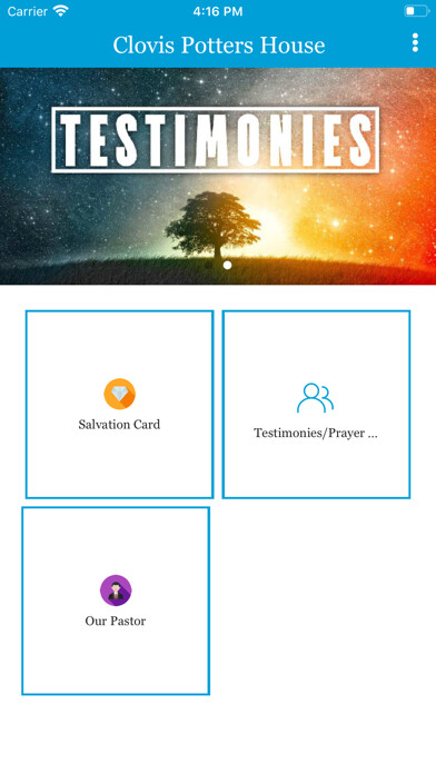 Emulate iPhone app Clovis Potters House using MyAndroid