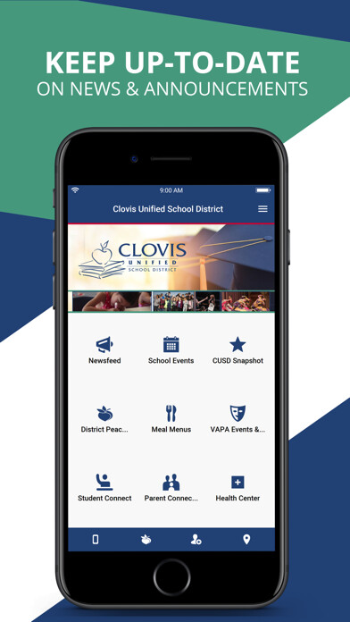 Emulate iPhone app Clovis Unified School District using MyAndroid