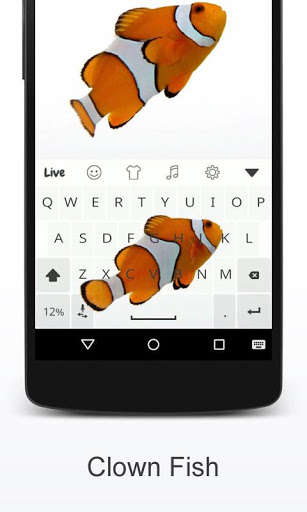 Emulate Android APK Clown Fish Live Keyboard Theme