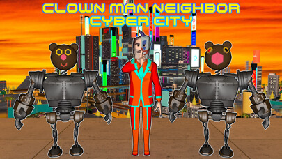 Emulate iPhone app Clown Man Neighbor. Cyber City using MyAndroid