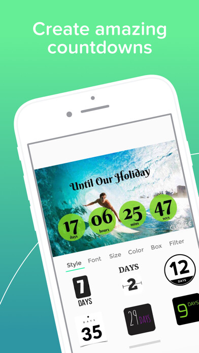 Emulate iPhone app Cloxee - Countdown Widget using MyAndroid Emulate iPhone app Cloxee - Countdown Widget using MyAndroid