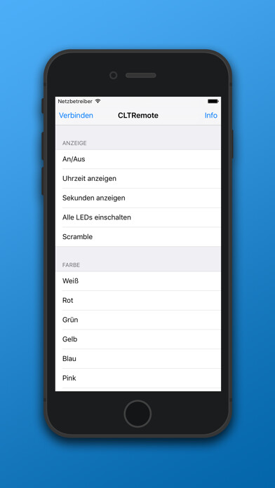 Emulate iPhone app CLT Fernbedienung using MyAndroid Emulate iPhone app CLT Fernbedienung using MyAndroid