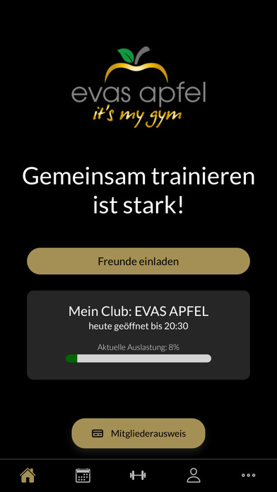 Emulate iPhone app Clubapp Evas Apfel using MyAndroid