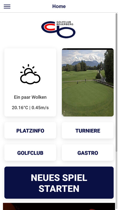 Emulate iPhone app Clubapp GC Beuerberg using MyAndroid Emulate iPhone app Clubapp GC Beuerberg using MyAndroid