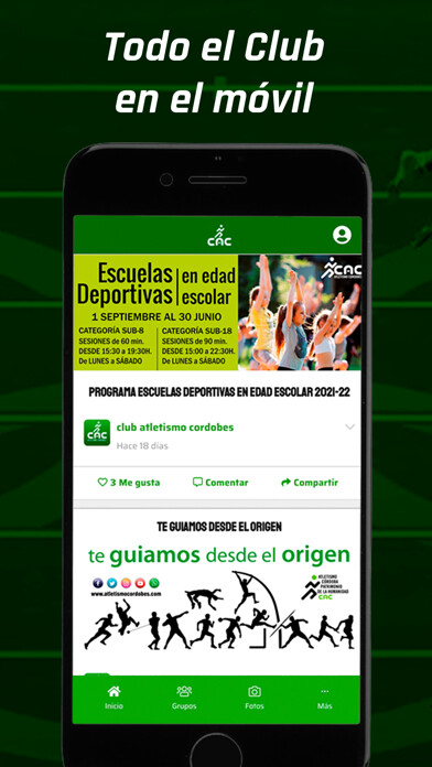 Emulate iPhone app Club Atletismo Cordobés using MyAndroid Emulate iPhone app Club Atletismo Cordobés using MyAndroid