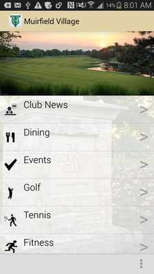 Emulate Android APK Club at Muirfield Village