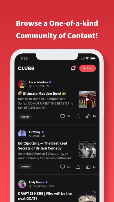 Emulate iPhone app Clubb: Creator Meets Community using MyAndroid Emulate iPhone app Clubb: Creator Meets Community using MyAndroid