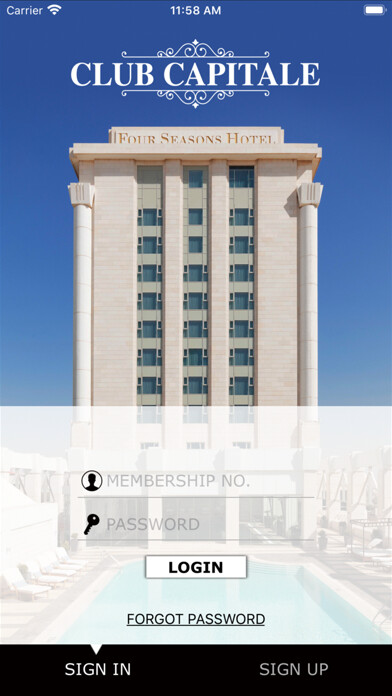 Emulate iPhone app Club Capitale Amman using MyAndroid