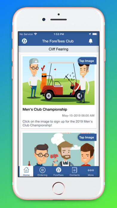 Emulate iPhone app ClubCentral - by ForeTees using MyAndroid