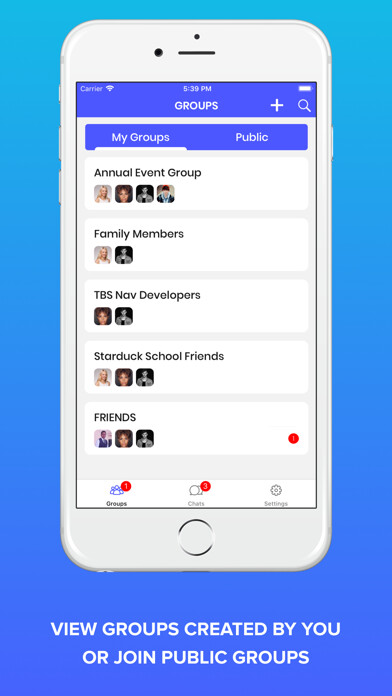 Emulate iPhone app Club Chat App using MyAndroid Emulate iPhone app Club Chat App using MyAndroid