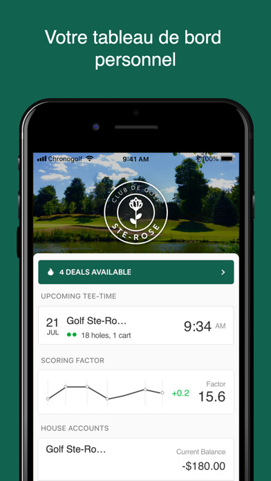 Emulate iPhone app Club de golf Ste-Rose using MyAndroid Emulate iPhone app Club de golf Ste-Rose using MyAndroid