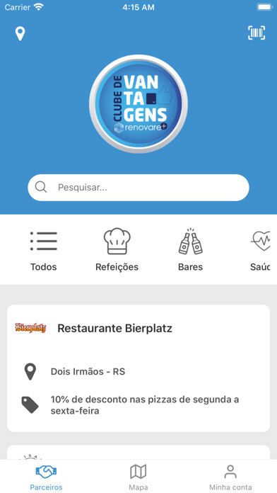 Emulate iPhone app Clube de Vantagens Renovare using MyAndroid Emulate iPhone app Clube de Vantagens Renovare using MyAndroid