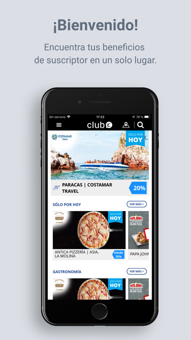 Emulate iPhone app Club El Comercio using MyAndroid