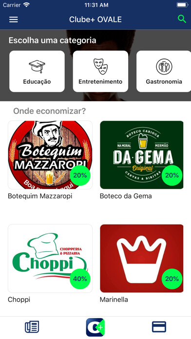 Emulate iPhone app Clube+ OVALE using MyAndroid