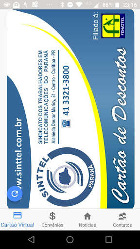 Run android online APK Clube SINTTEL PR from MyAndroid or emulate Clube SINTTEL PR using MyAndroid