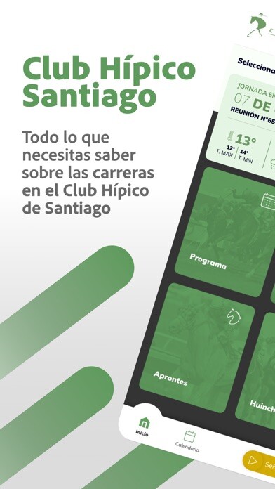 Emulate iPhone app Club Hípico de Santiago using MyAndroid