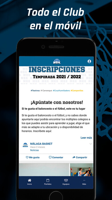Emulate iPhone app CLUB MLAGA BASKET using MyAndroid Emulate iPhone app CLUB MLAGA BASKET using MyAndroid