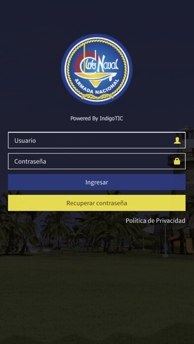 Emulate iPhone app Club Naval Armada Nacional using MyAndroid