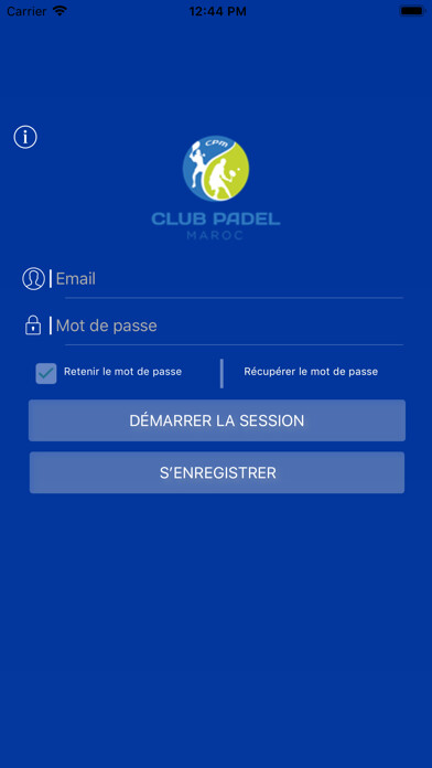 Emulate iPhone app Club Padel Maroc using MyAndroid Emulate iPhone app Club Padel Maroc using MyAndroid