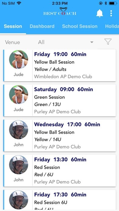 Emulate iPhone app ClubPro: ActivityPro Demo Club using MyAndroid Emulate iPhone app ClubPro: ActivityPro Demo Club using MyAndroid