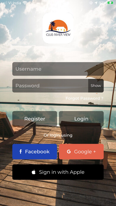 Emulate iPhone app Club River View using MyAndroid