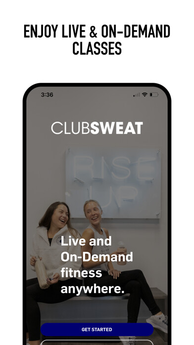 Emulate iPhone app ClubSweat Digital using MyAndroid