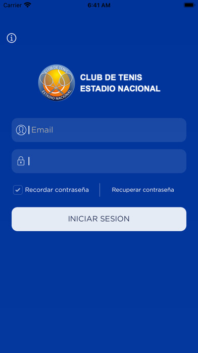 Emulate iPhone app Club Tenis Estadio Nacional using MyAndroid Emulate iPhone app Club Tenis Estadio Nacional using MyAndroid