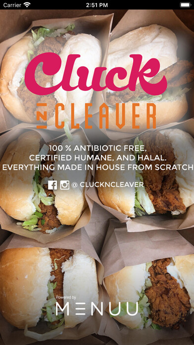 Emulate iPhone app Cluck N Cleaver using MyAndroid