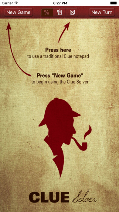 Emulate iPhone app Clue Solver - for Clue or Cluedo board games using MyAndroid Emulate iPhone app Clue Solver - for Clue or Cluedo board games using MyAndroid