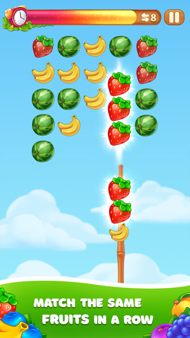 Emulate iPhone app Cluster Fruits: Matching Game using MyAndroid Emulate iPhone app Cluster Fruits: Matching Game using MyAndroid