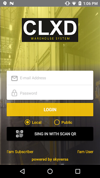 Run android online APK CLXD WMS from MyAndroid or emulate CLXD WMS using MyAndroid