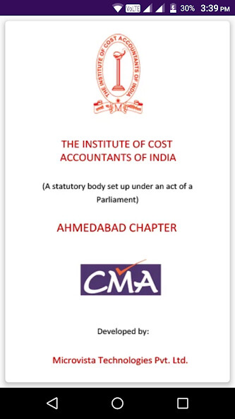 Run android online APK CMA Ahmedabad Chapter from MyAndroid or emulate CMA Ahmedabad Chapter using MyAndroid