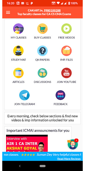 Run android online APK CMA Foundation VedX from MyAndroid or emulate CMA Foundation VedX using MyAndroid