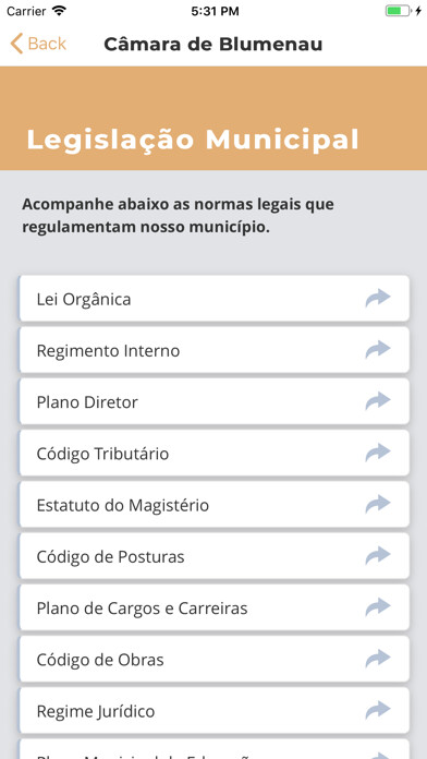 Emulate iPhone app Câmara Mun. Blumenau using MyAndroid Emulate iPhone app Câmara Mun. Blumenau using MyAndroid