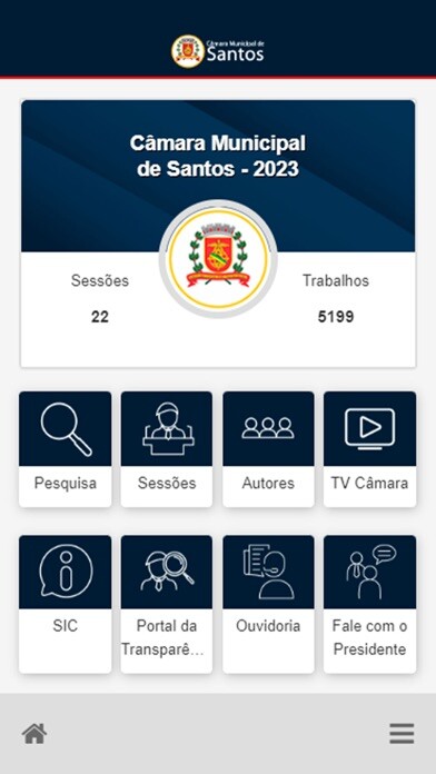 Emulate iPhone app Câmara Municipal de Santos using MyAndroid Emulate iPhone app Câmara Municipal de Santos using MyAndroid