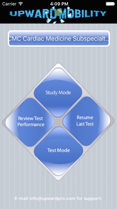 Emulate iPhone app CMC Cardiac Medicine Exam Prep using MyAndroid