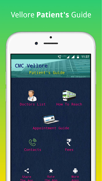 Run android online APK CMC Vellore Patient Guide from MyAndroid or emulate CMC Vellore Patient Guide using MyAndroid