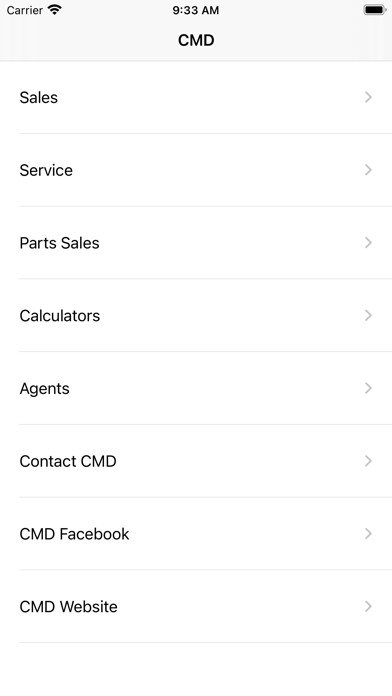 Emulate iPhone app CMD Corp using MyAndroid