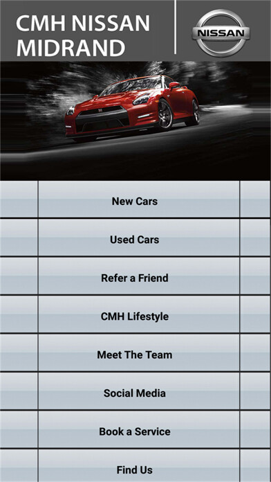 Emulate iPhone app CMH Nissan Midrand using MyAndroid