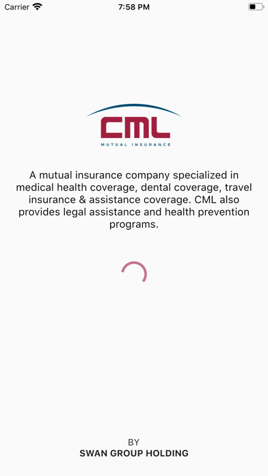Emulate iPhone app CML MUTUAL INSURANCE using MyAndroid