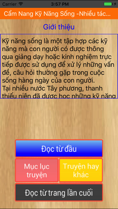 Emulate iPhone app Cẩm Nang Kỹ Năng Sống (Rất Bổ Ích) using MyAndroid